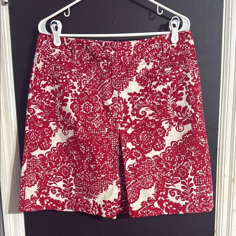 Talbots Printed Patterned Mini Stretch Skirt Size: 12 Length: 19.5” - Picture 1 of 6